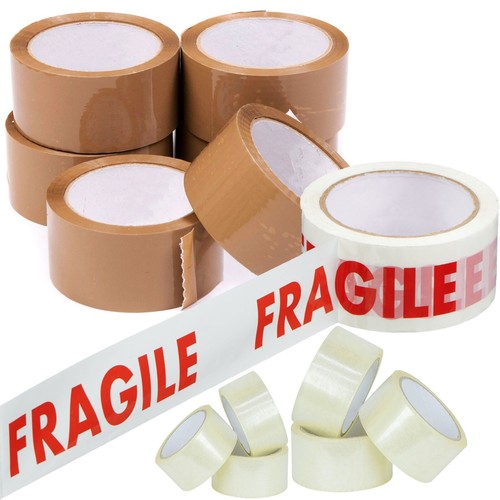 Clear brown fragile parcel - brown,