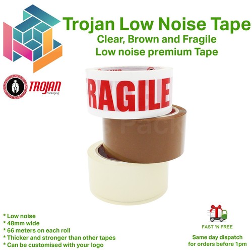 Clear brown parcel tape - clear,