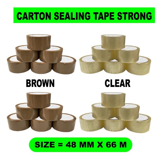 Strong brown clear - or, tape