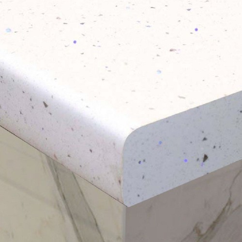 White sparkle breakfast bar - white,