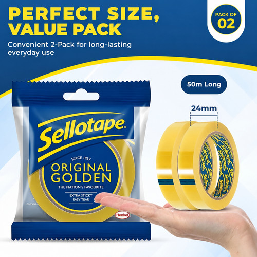Sellotape clear tape 24mm - 24mm, x