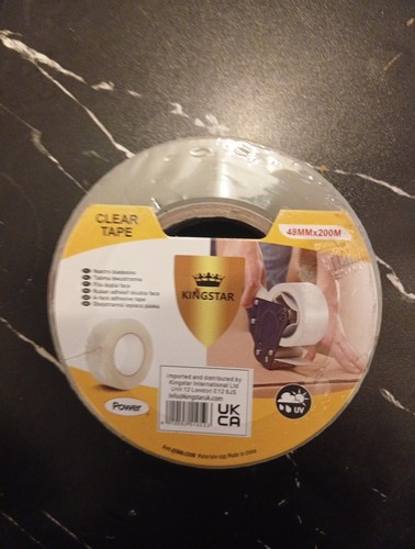 Clear packing tape 48mm 200m - clear,