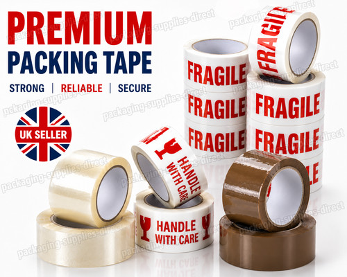 Clear brown parcel tape - brown, strong