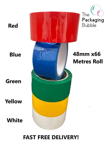 Coloured parcel tape packaging - parcel,