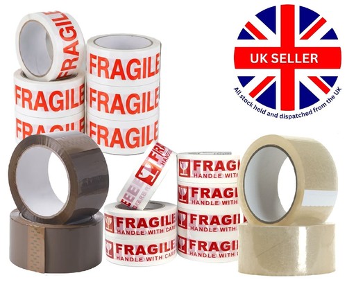 Parcel tape brown fragile - brown,
