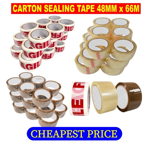 Clear brown parcel tape strong - tape,