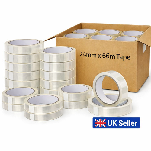 Clear tape 24mm 66m packing - 24mm,