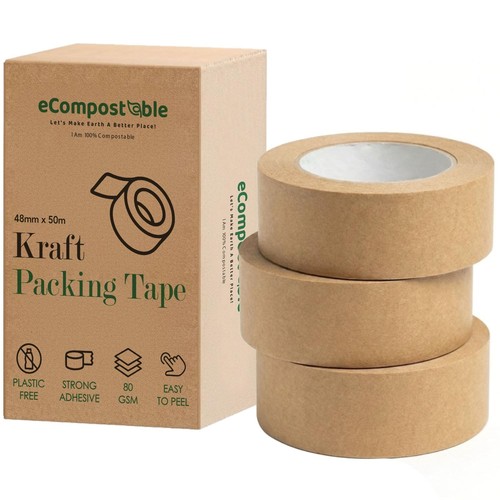 Kraft paper packing tape 48mm - kraft,