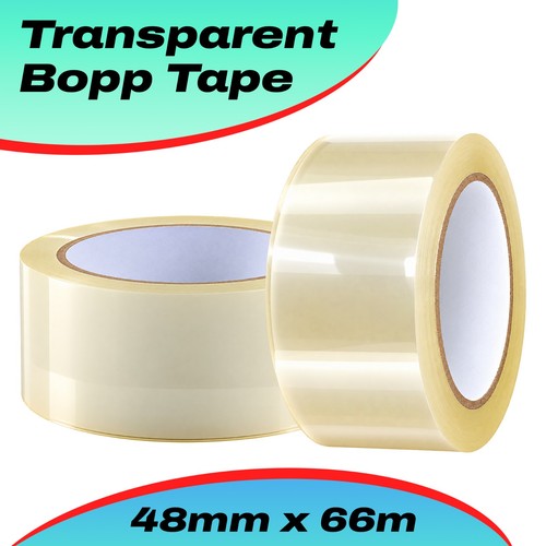 Clear packing tape 48mm - clear, 66m